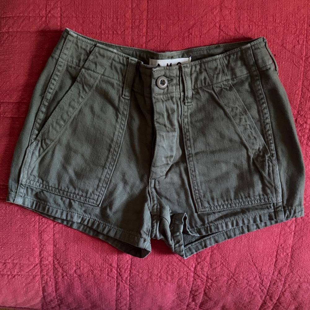 AMO Olive Cargo Shorts